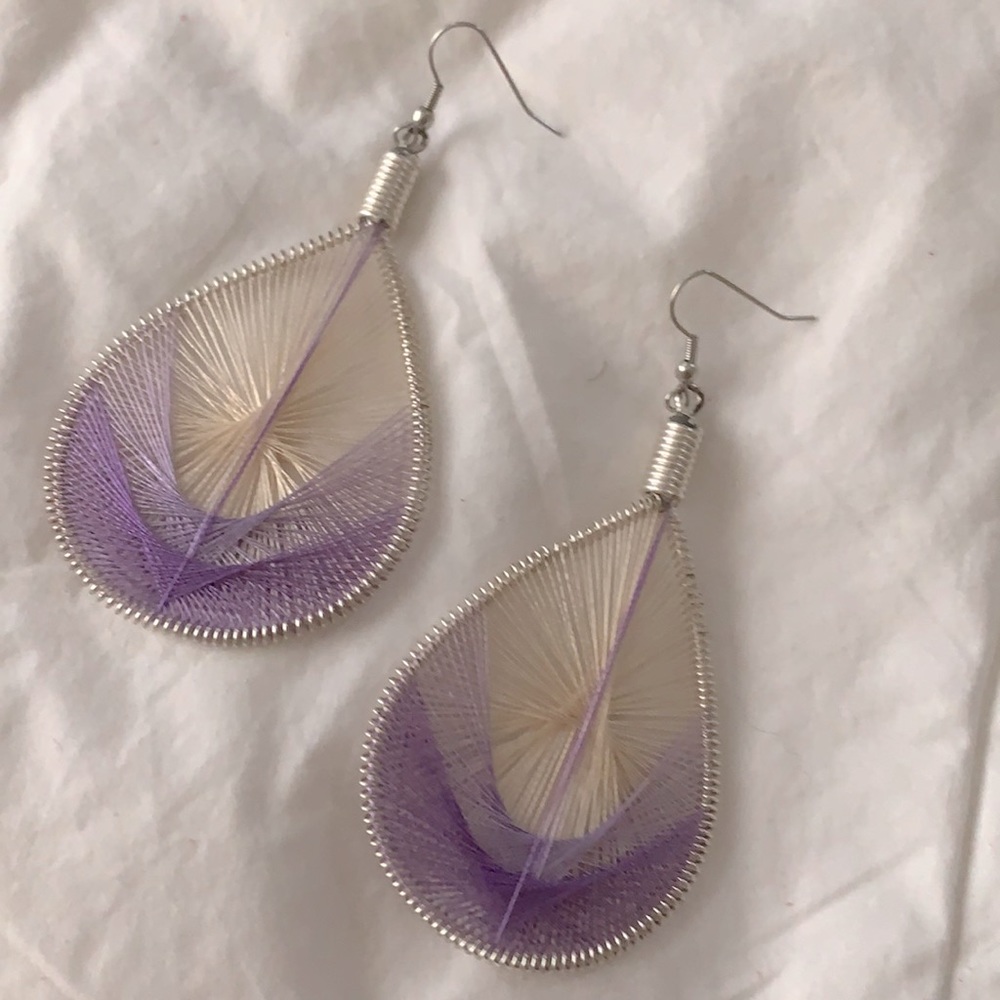 Custom woven earrings